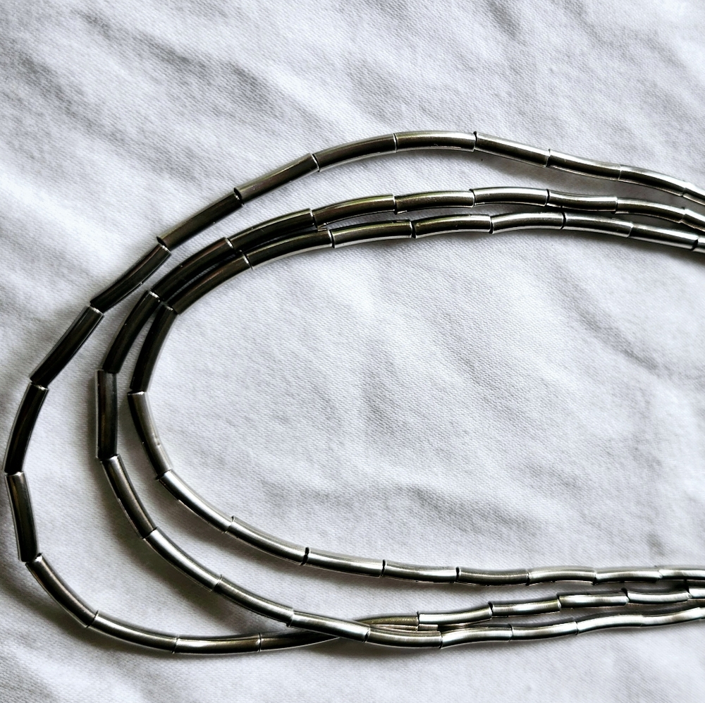 SILPADA Silver Flash .925 sterling silver black & brown strand leather necklace